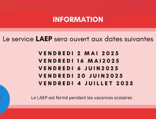 Prochaines séances du Lieu d’Accueil Enfants-Parents (LAEP)