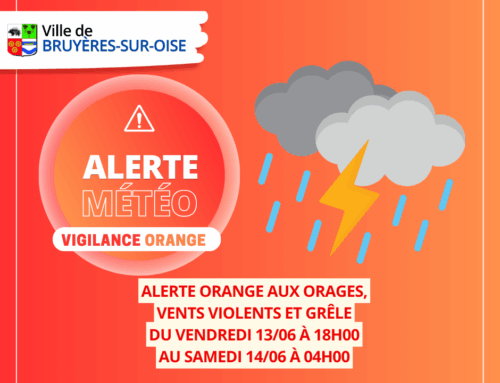 ️ ALERTE MÉTÉO- VIGILANCE ORANGE – ORAGES VIOLENTS