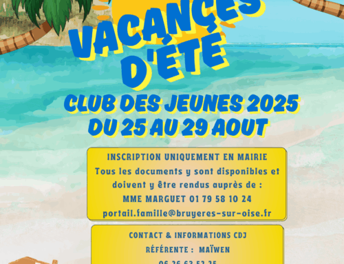 Club des Jeunes – Vacances d’été du 25 au 29 août 2025