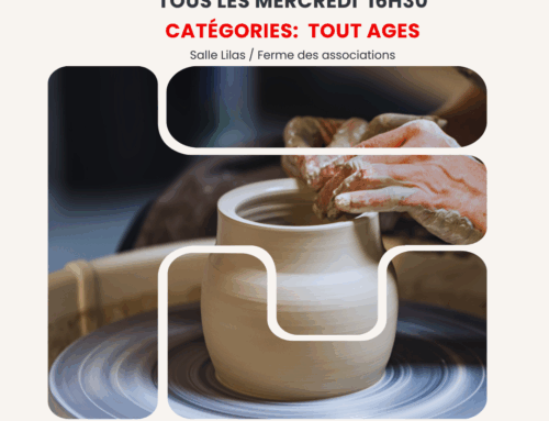 SMCS: Atelier Céramique – Maintenu à 16h30
