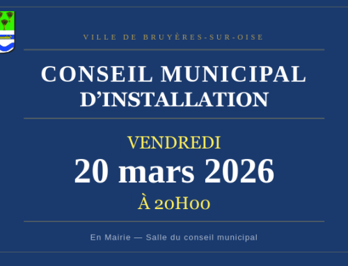 Conseil municipal d&rsquo;installation – Vendredi 20 mars 2026 à 20h00